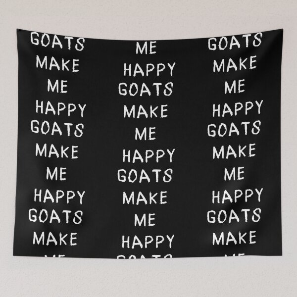 Item preview, Goats Make Me Happy designed and sold by LudwikeArts.