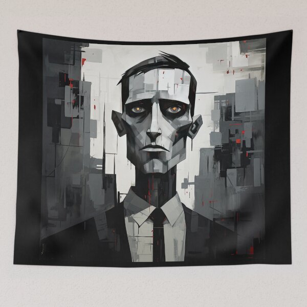 Item preview, Haunting Zombie Portrait Bauhaus Art designed and sold by ArtificialGenes.