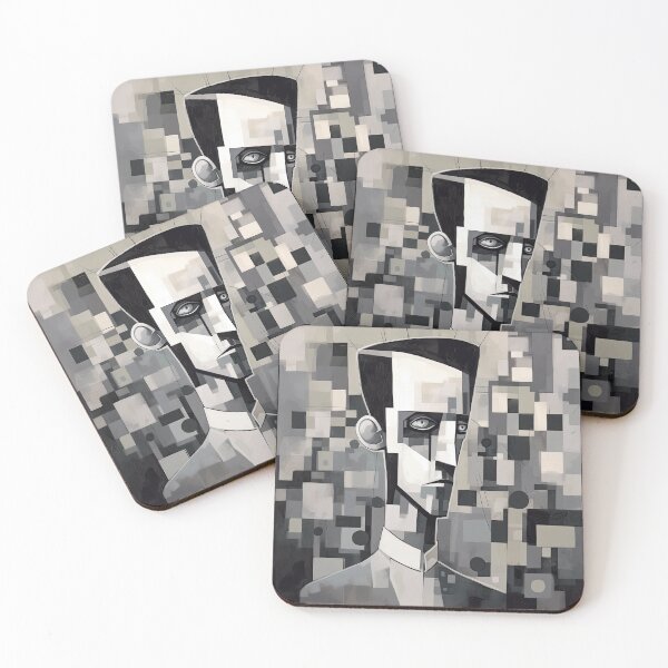 Item preview, Haunting Zombie Portrait Bauhaus Art designed and sold by ArtificialGenes.