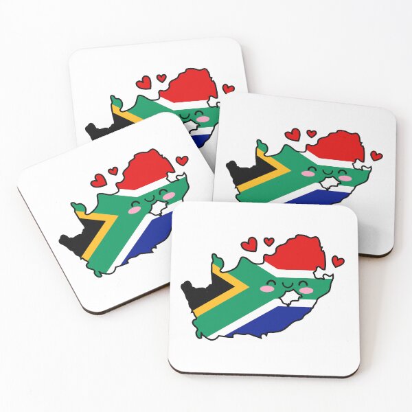 Item preview, South Africa Flag Map Smile with Love designed and sold by pixelsparkzone.