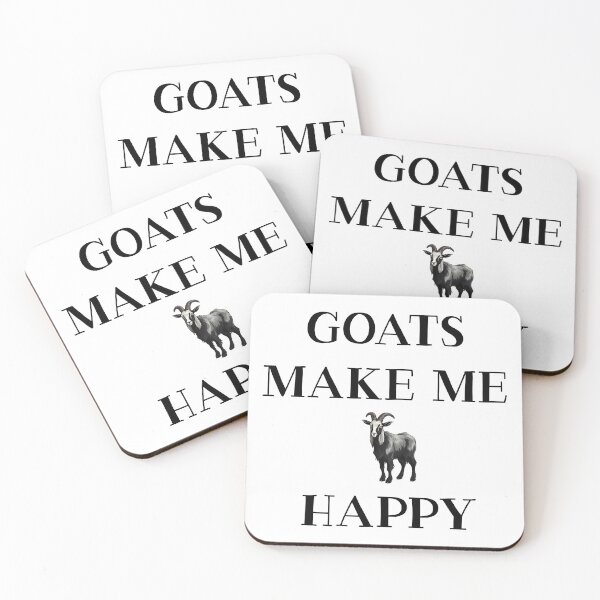 Item preview, Goats Make Me Happy designed and sold by LudwikeArts.
