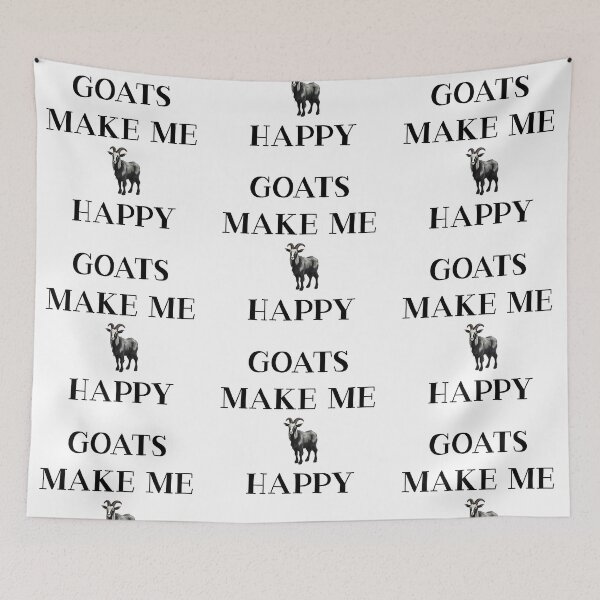 Item preview, Goats Make Me Happy designed and sold by LudwikeArts.