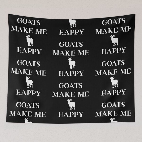 Item preview, Goats Make Me Happy designed and sold by LudwikeArts.