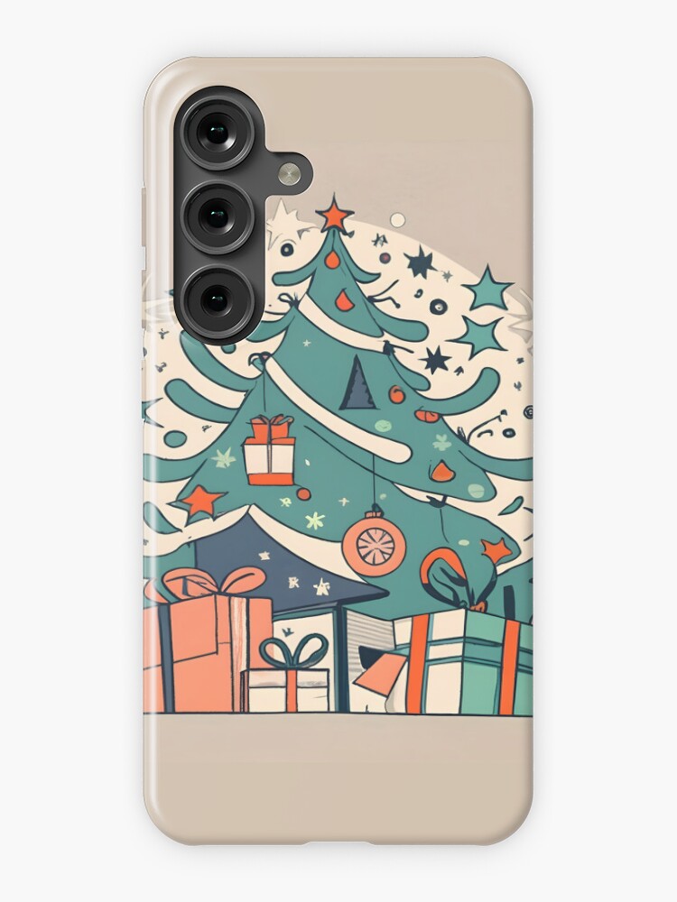 Thumbnail 1 of 4, Samsung Galaxy Phone Case, Modern Christmas Tree Minimalistic Drawing designed and sold by Patricks-Art.