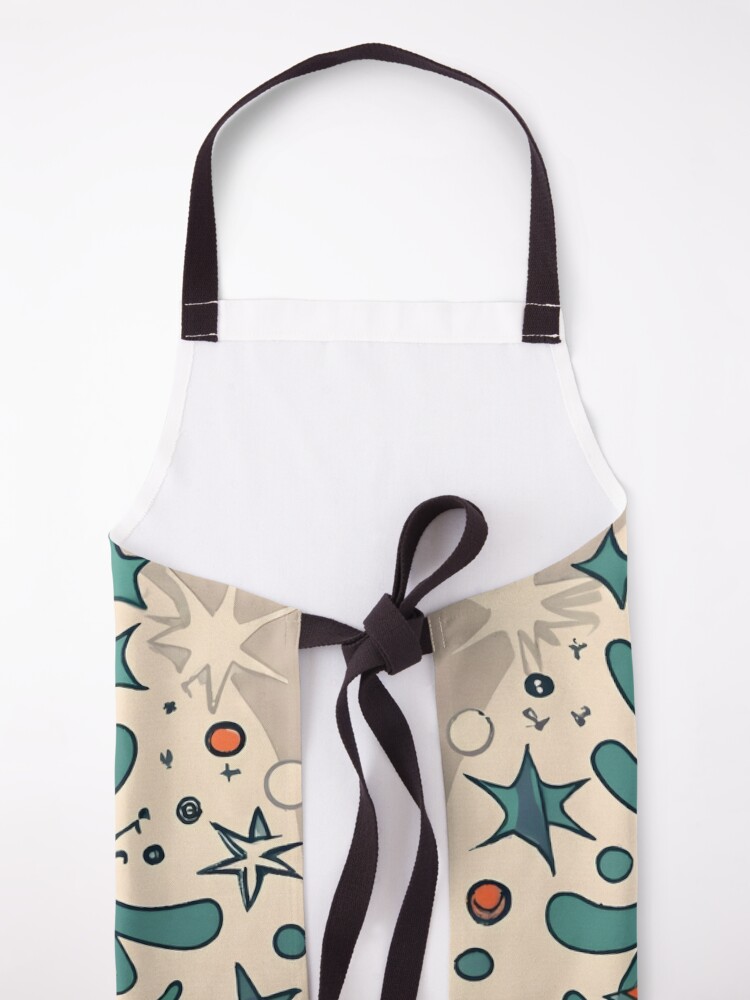 Thumbnail 5 of 6, Apron, Modern Christmas Tree Minimalistic Drawing designed and sold by Patricks-Art.