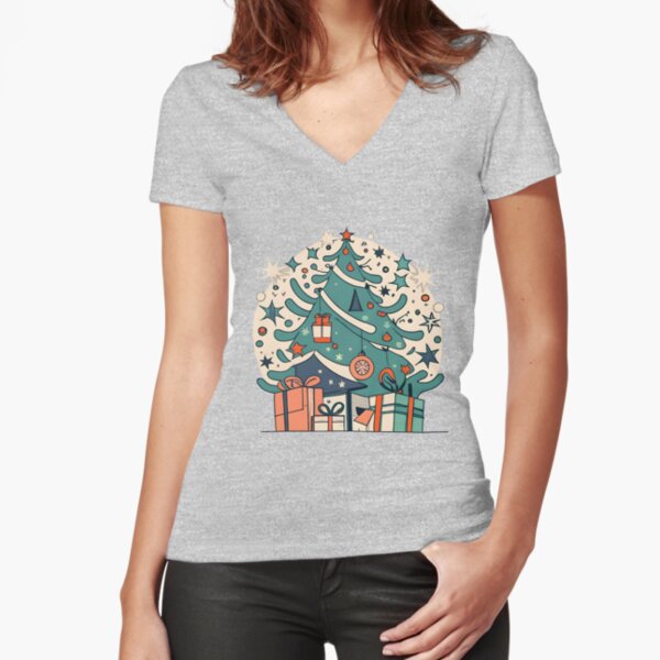 Fitted V-Neck T-Shirt