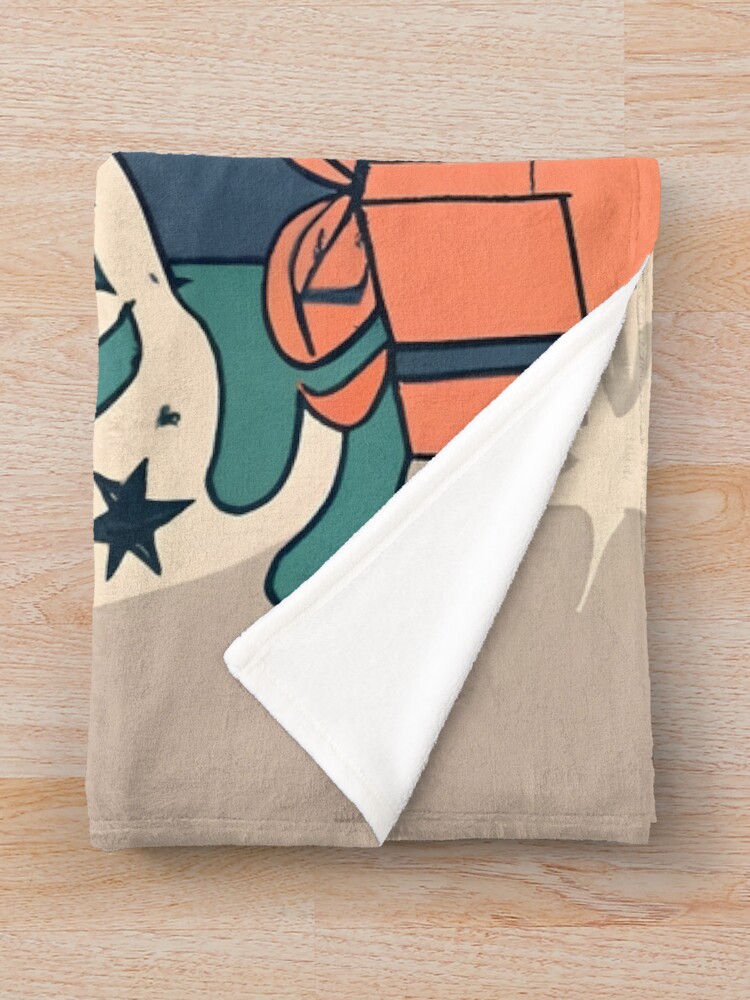 Thumbnail 3 of 6, Throw Blanket, Modern Christmas Tree Minimalistic Drawing designed and sold by Patricks-Art.