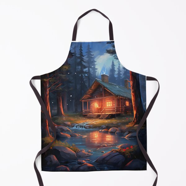 Item preview, Woodland Whisper: Watercolor Cabin Scene designed and sold by Shirtastically.