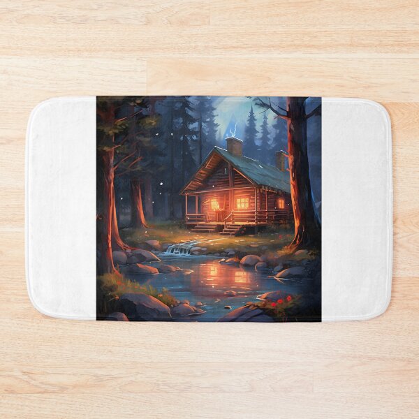 Item preview, Woodland Whisper: Watercolor Cabin Scene designed and sold by Shirtastically.