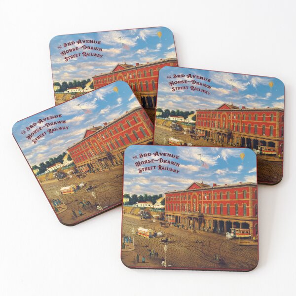 Item preview, Third Avenue Horse-Drawn Street Railway designed and sold by Chuck Mountain Poster Art.