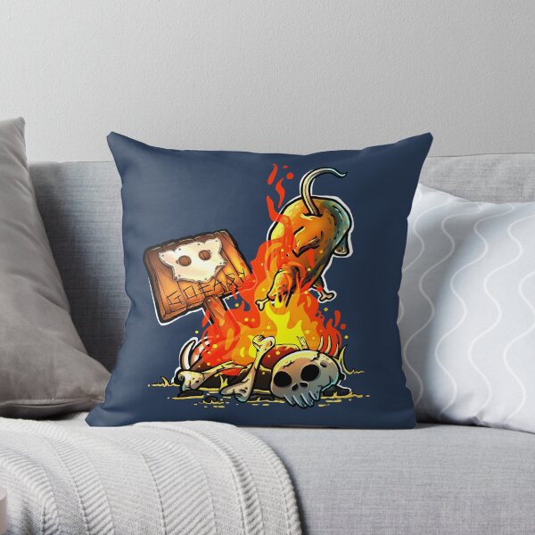 GoEaSyTwitch Bonfire Throw Pillow