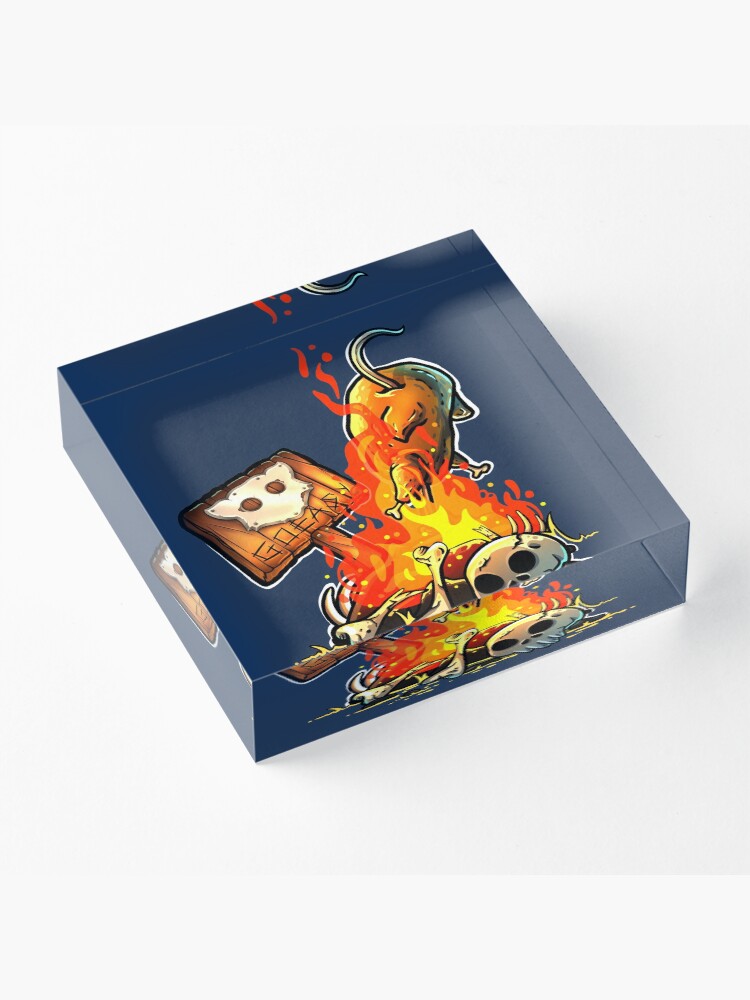 Alternate view of GoEaSyTwitch Bonfire Acrylic Block