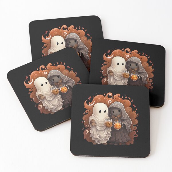 Item preview, Two sweet ghosts with tea designed and sold by HarriPaloma.