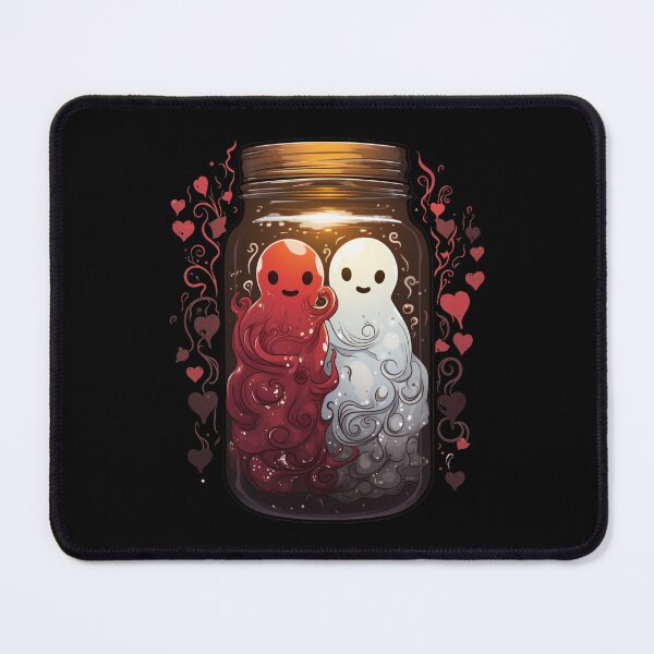 Item preview, red and white ghosts designed and sold by HarriPaloma.