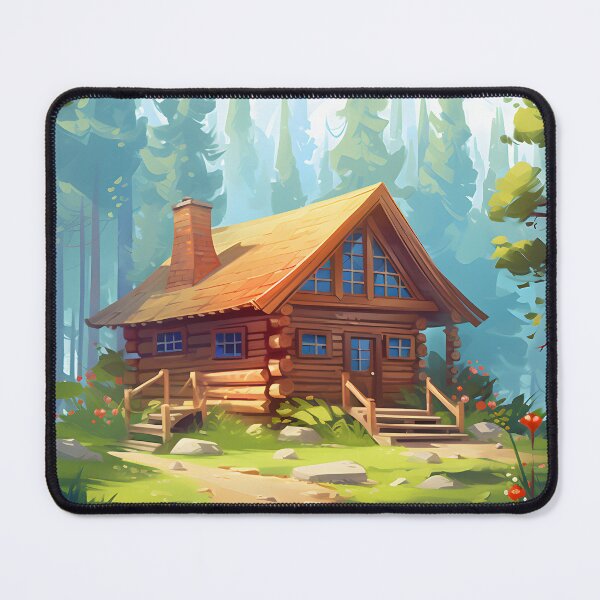 Item preview, Secluded Serenity: A Cabin Watercolor designed and sold by Shirtastically.