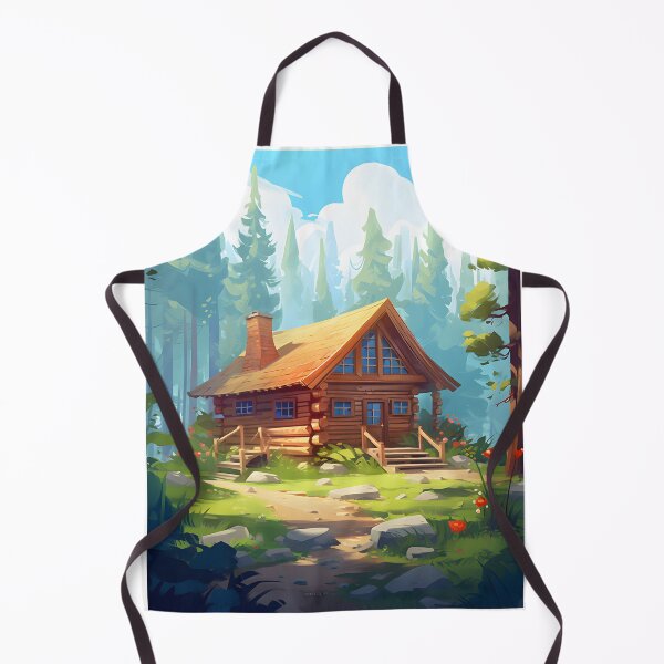 Item preview, Serenidad aislada: una acuarela de cabaña designed and sold by Shirtastically.