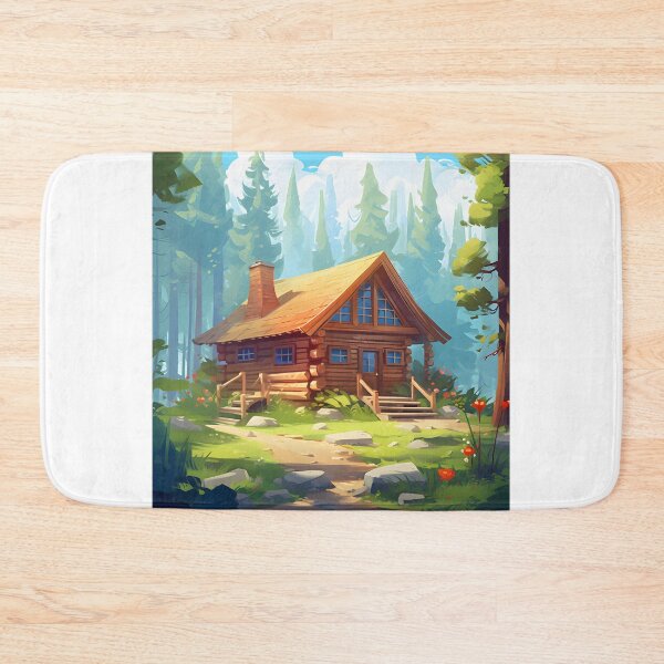 Item preview, Serenidad aislada: una acuarela de cabaña designed and sold by Shirtastically.