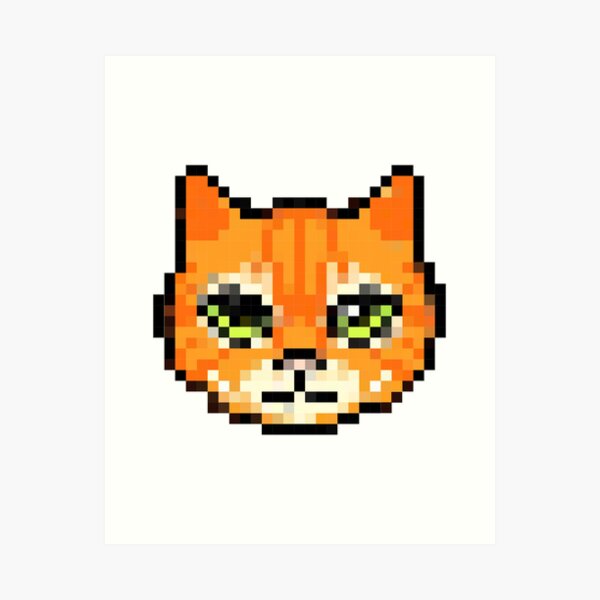 Pixel Face Art Prints For Sale | Redbubble