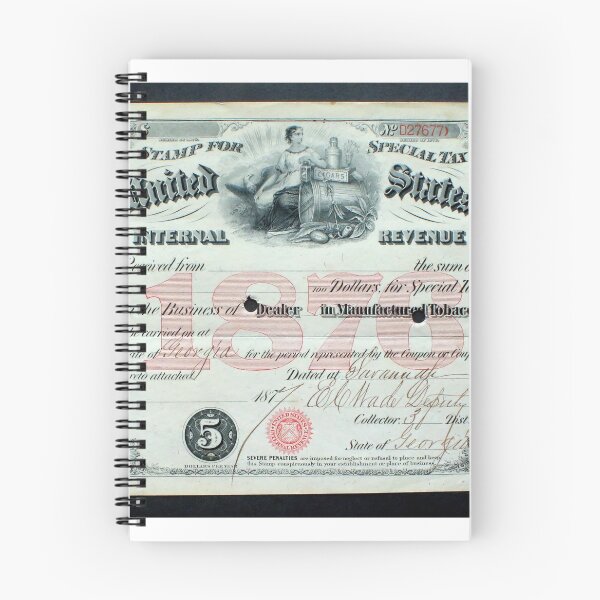 Item preview, 1876 US Internal Revenue Stamp for Special Tax Tobacco Special Tax-Note designed and sold by Chris Coates Photography.com.