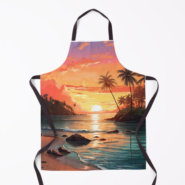 Item preview, Sundown Serenity: Tropical Beach Watercolor designed and sold by Shirtastically.