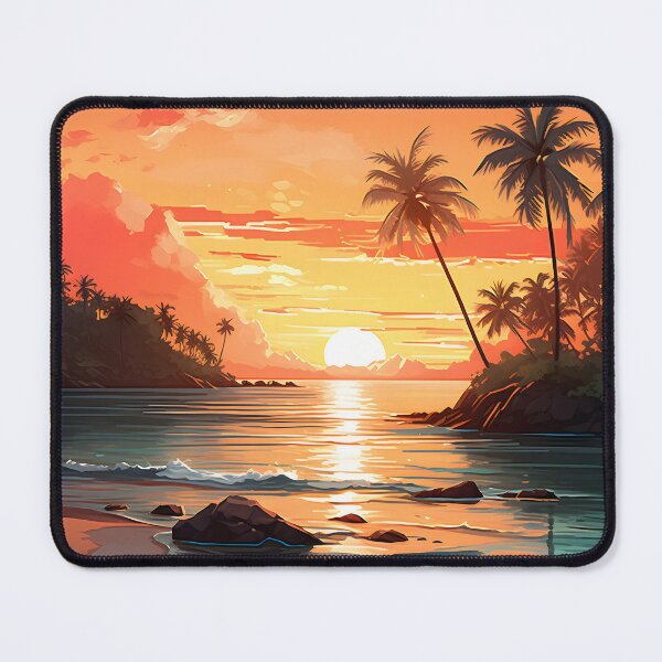 Item preview, Sundown Serenity: Tropical Beach Watercolor designed and sold by Shirtastically.