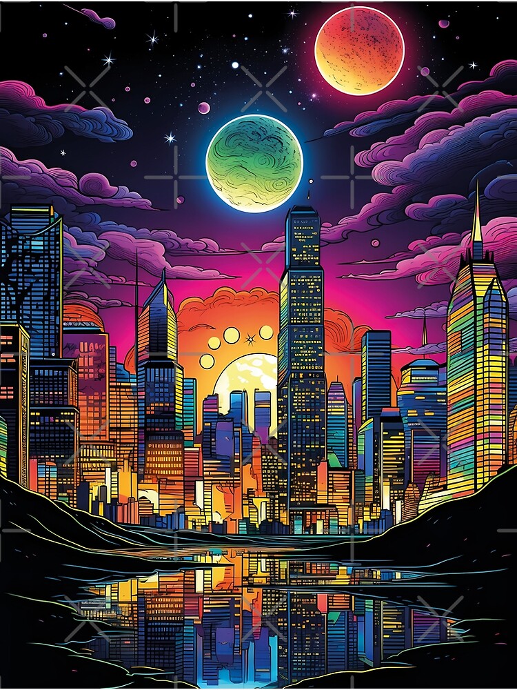 Aesthetic night vibe painting Painting by N art
