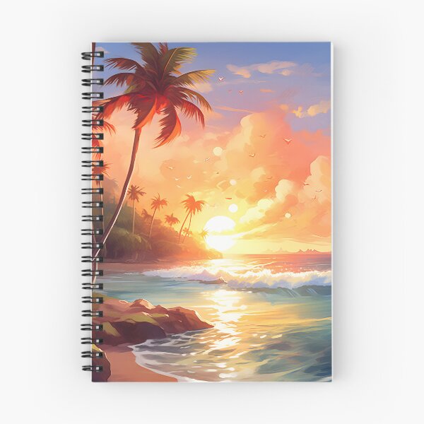 Item preview, Sunset Serenade: Watercolor Beach Scene designed and sold by Shirtastically.