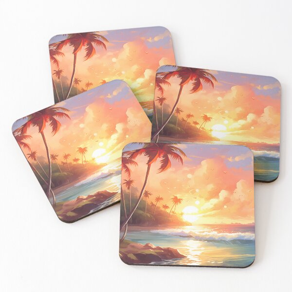 Item preview, Sunset Serenade: Watercolor Beach Scene designed and sold by Shirtastically.