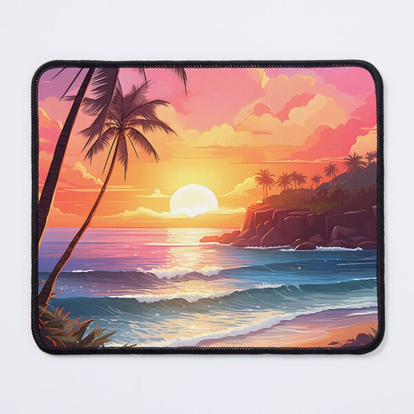 Item preview, Beach Bliss: A Sunset Watercolor designed and sold by Shirtastically.