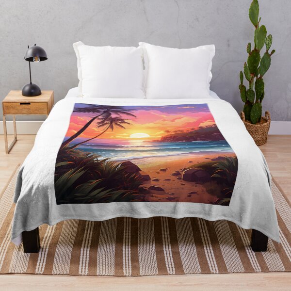 Item preview, Beach Bliss: A Sunset Watercolor designed and sold by Shirtastically.