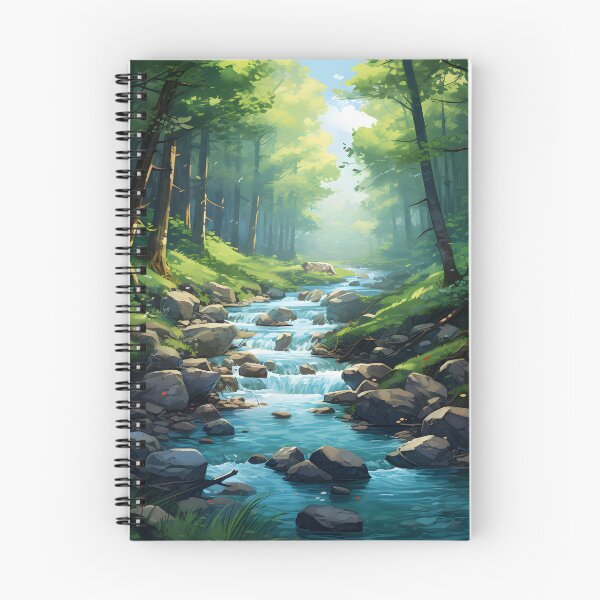 Item preview, Forest Flow: A Watercolor Stream Scene designed and sold by Shirtastically.