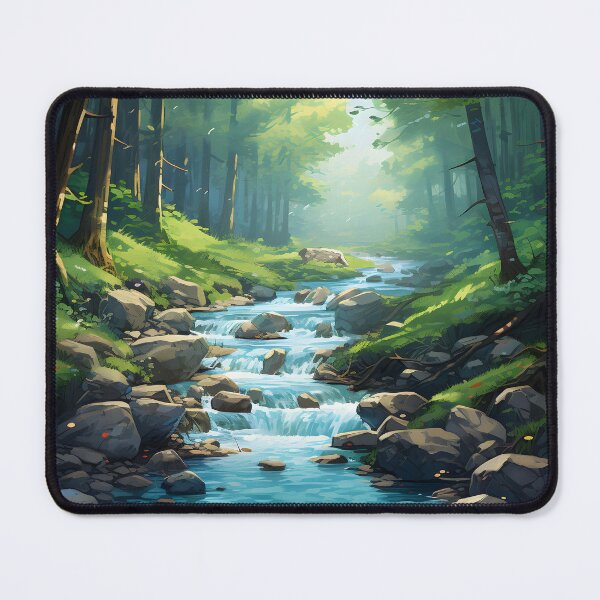 Item preview, Forest Flow: A Watercolor Stream Scene designed and sold by Shirtastically.