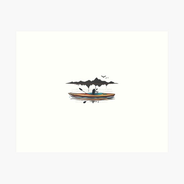 Item preview, Kayaking Vintage Retro Kayak  paddling T-Shirt designed and sold by ohudshop.