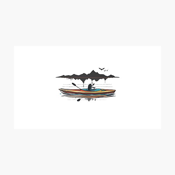Item preview, Kayaking Vintage Retro Kayak  paddling T-Shirt designed and sold by ohudshop.