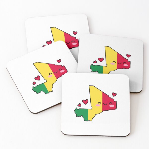 Item preview, Mali Flag Map Smile with Love designed and sold by pixelsparkzone.