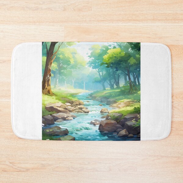 Item preview, Whispering Waters: A Forest Stream Watercolor designed and sold by Shirtastically.