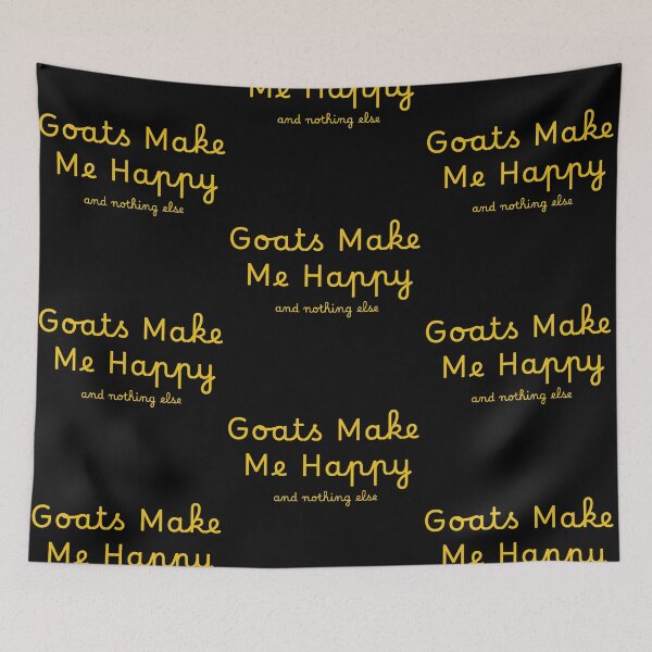 Item preview, Goats Make Me Happy designed and sold by LudwikeArts.