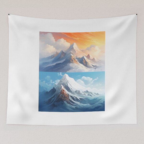 Item preview, Frozen Peaks: Watercolor Mountain Art designed and sold by Shirtastically.
