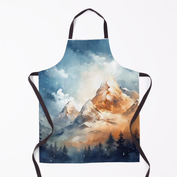 Item preview, Mountain Majesty: A Snowy Peaks Watercolor designed and sold by Shirtastically.