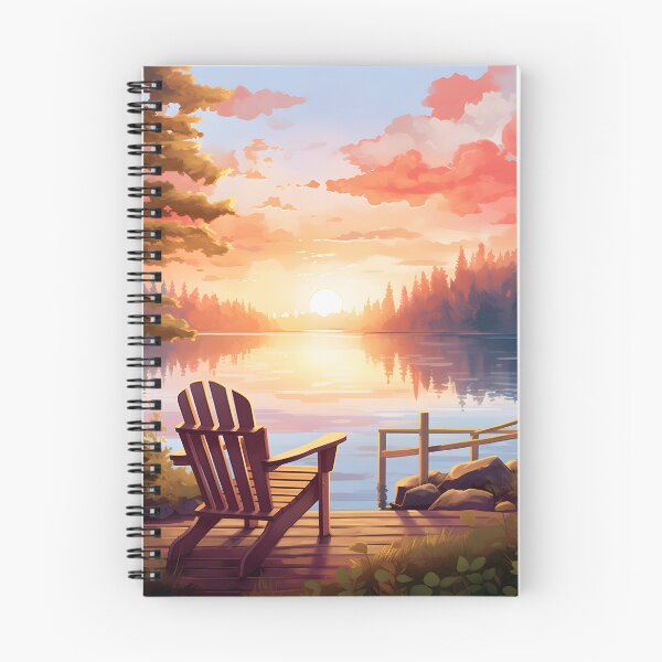 Item preview, Morning Calm: A Lakeside Watercolor Scene designed and sold by Shirtastically.