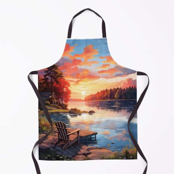Item preview, Lake Serenity: Watercolor Dawn Scene designed and sold by Shirtastically.