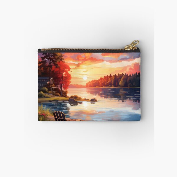 Item preview, Lake Serenity: Watercolor Dawn Scene designed and sold by Shirtastically.
