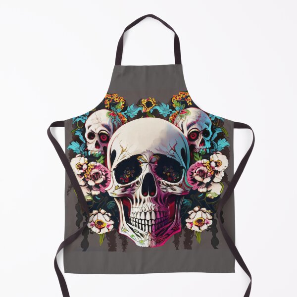 Item preview, flower skull designed and sold by SweetDonatoo.