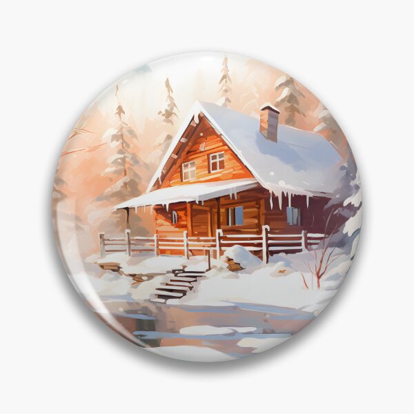 Item preview, Cozy Retreat: Winter Cabin Watercolor designed and sold by Shirtastically.