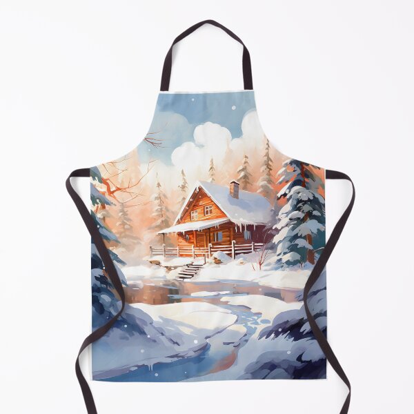 Item preview, Cozy Retreat: Winter Cabin Watercolor designed and sold by Shirtastically.