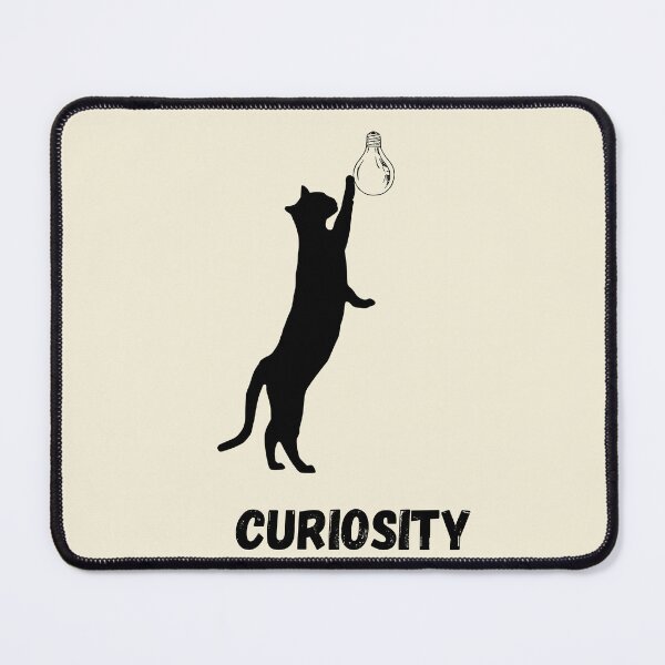 Item preview, Curiosity cat and bulb design designed and sold by Nottivago-App.