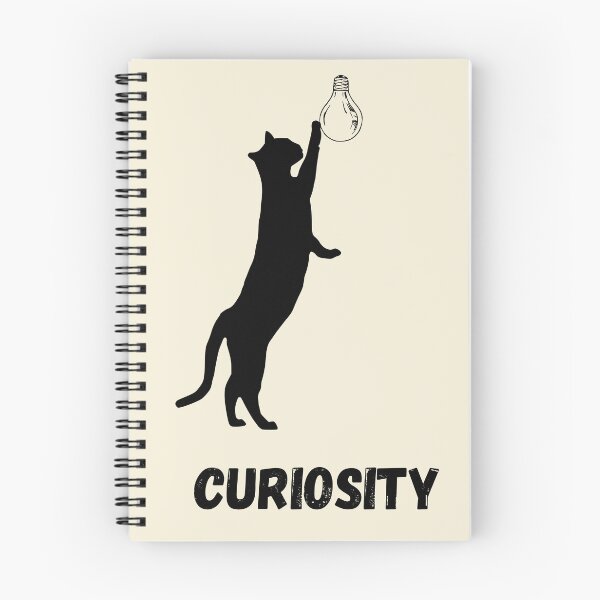 Item preview, Curiosity cat and bulb design designed and sold by Nottivago-App.