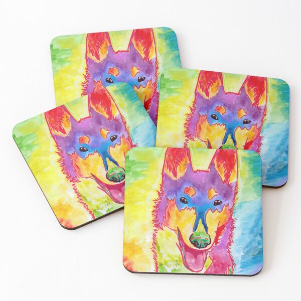 Item preview, Rainbow Smooth Collie designed and sold by Spike and Sparkle.