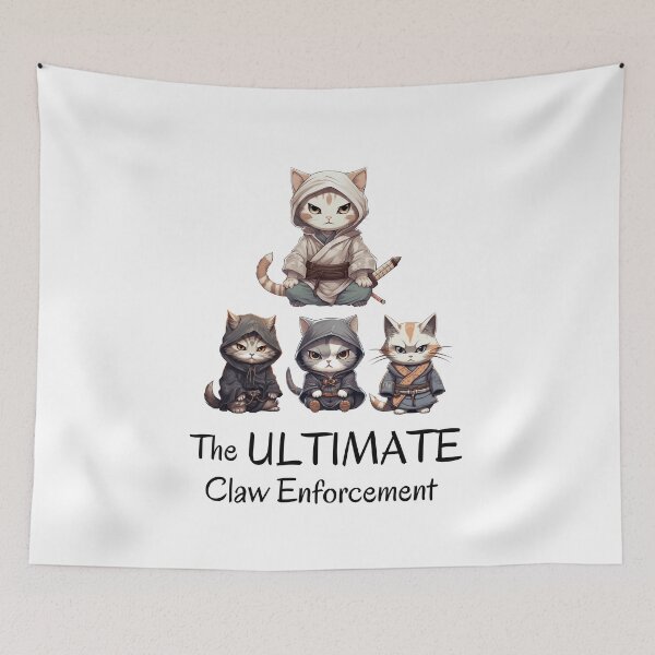 Item preview, Funny Samurai Cats The Ultimate Claw Enforcement Police designed and sold by TuckerLogan.
