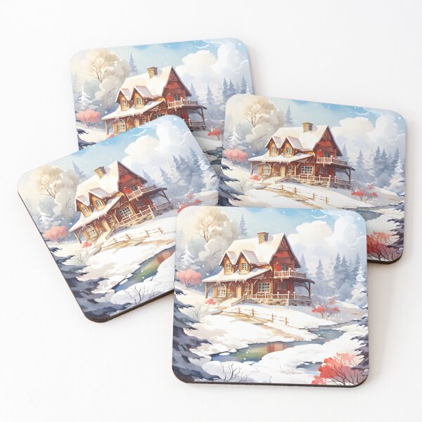 Item preview, Cabin Comfort: A Winter Retreat Watercolor designed and sold by Shirtastically.